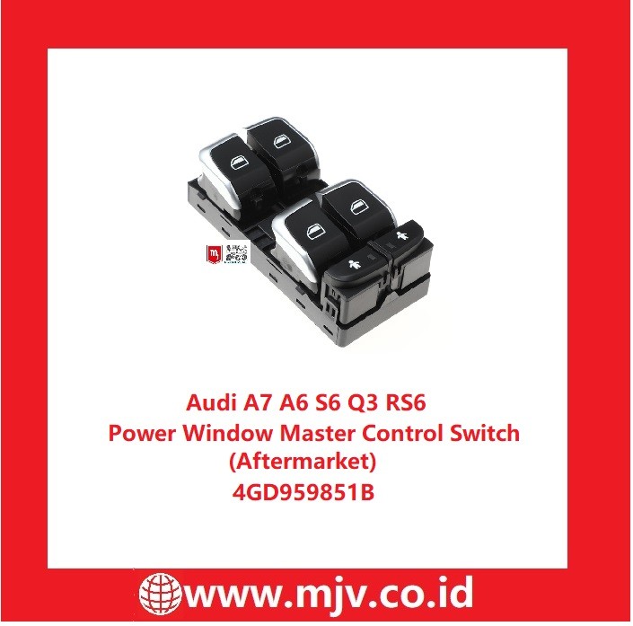 Audi Power Window Master Control Switch 4GD959851B For A7 A6 S6 Q3 RS6