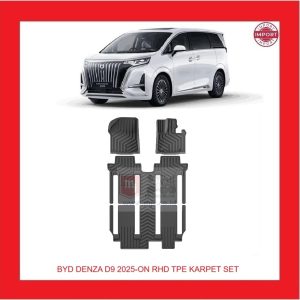 BYD DENZA D9 EV PHEV 2025-ON ODM Aftermarket Right Hand Drive TPE Waterproof Anti Slip Karpet (Import)